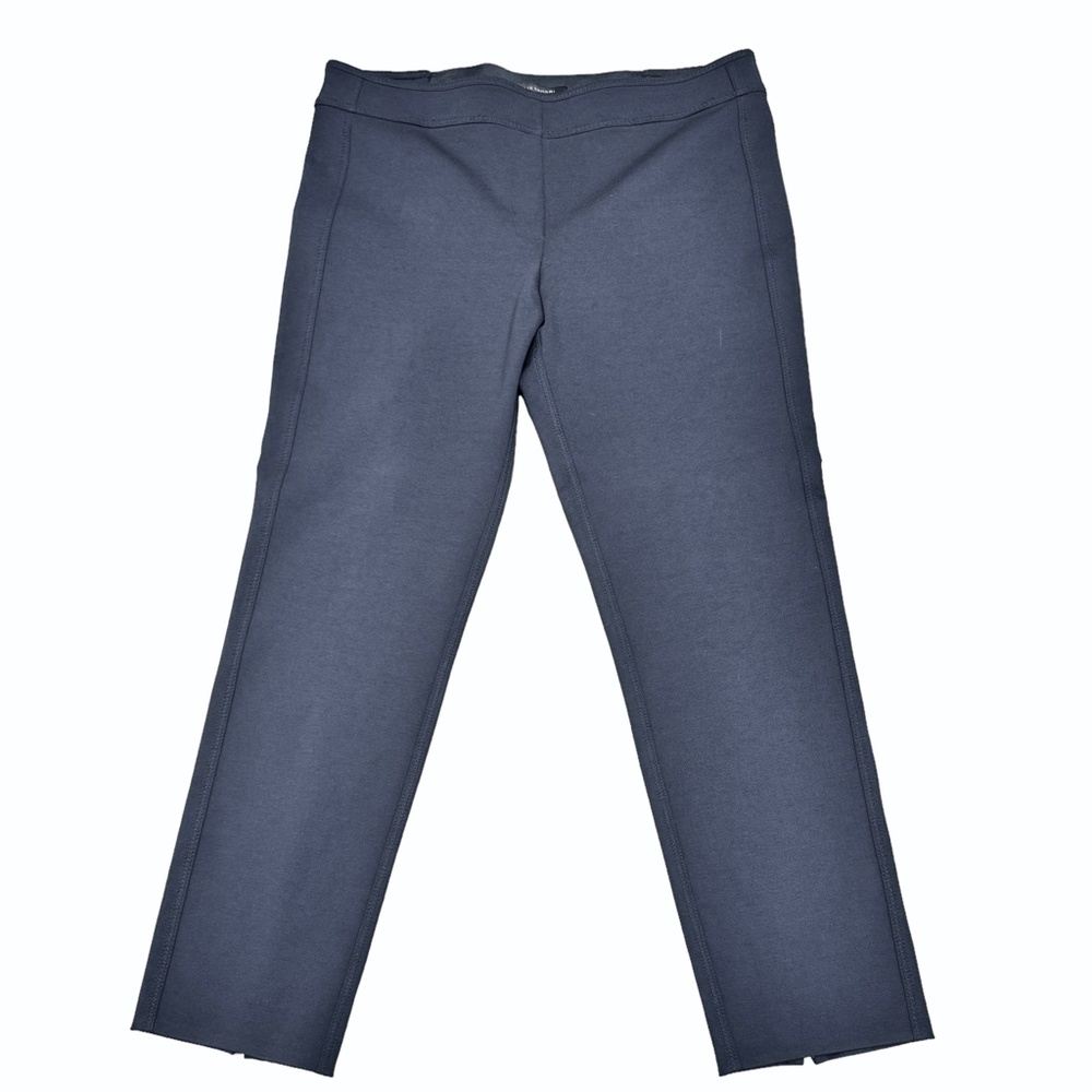 ELIE TAHARI BLACK PULL ON ANKLE PANTS WITH ANKLE ZIPPERS IN BACK